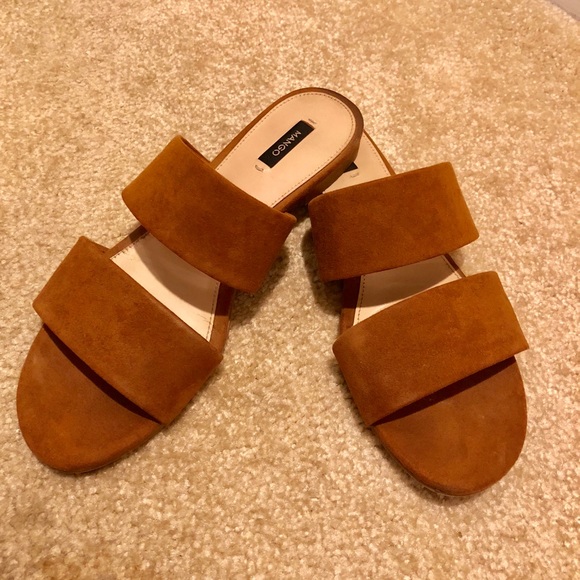 Mango Shoes - Mango suede mules/Sandals